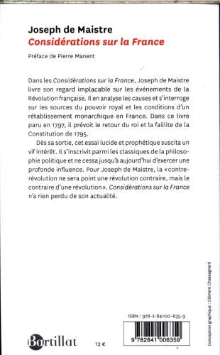 Produktbild: Consid&eacute;rations sur la France