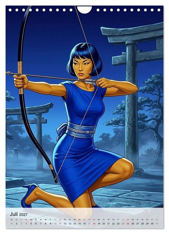 Produktbild: Ninja-Girls (Wandkalender 2027 DIN A4 hoch), CALVENDO Monatskalender