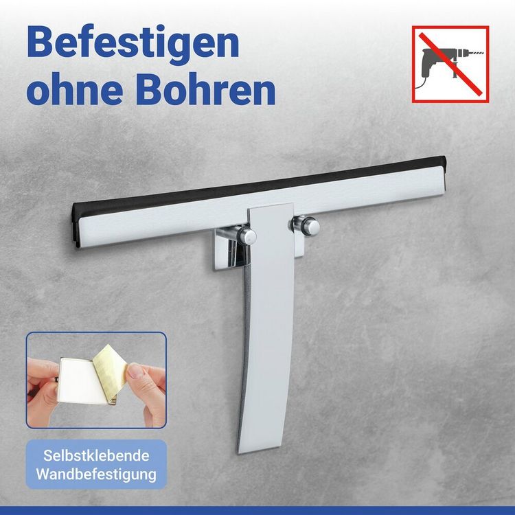 Produktbild: Turbo-Loc&reg; Duschabzieher Mod. Gela, streifenfreie Reinigung, mit Doppel-Gummilippe