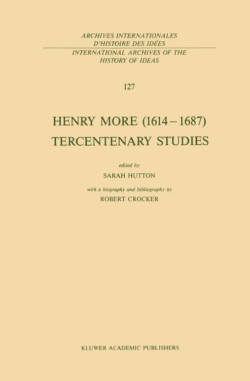 Produktbild: Henry More (1614&ndash;1687) Tercentenary Studies