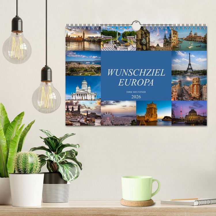 Produktbild: Wunschziel Europa (Wandkalender 2026 DIN A4 quer), CALVENDO Monatskalender