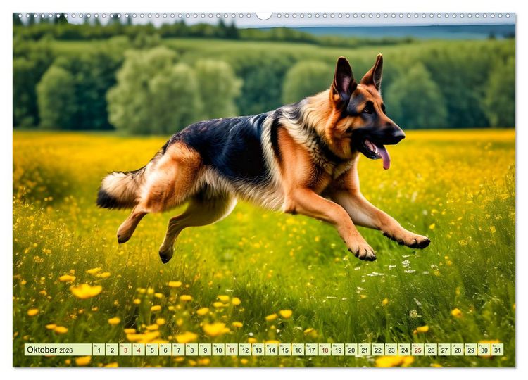 Produktbild: Deutscher Sch&auml;ferhund - Inbegriff der Treue (Wandkalender 2026 DIN A2 quer), CALVENDO Monatskalender