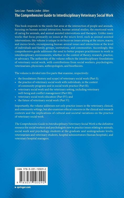 Produktbild: The Comprehensive Guide to Interdisciplinary Veterinary Social Work