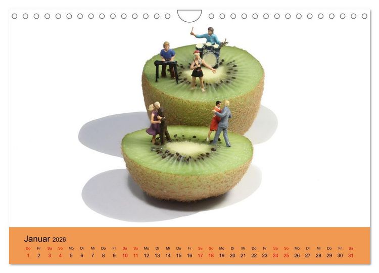 Produktbild: Little Art Food Kunstkalender (Wandkalender 2026 DIN A4 quer), CALVENDO Monatskalender