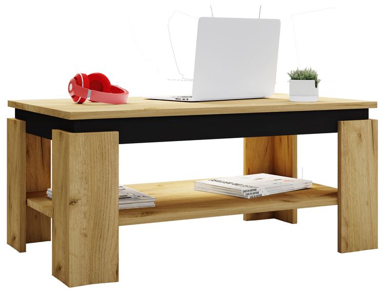 Produktbild: Holz Sofatisch Couchtisch Beistelltisch Rolas