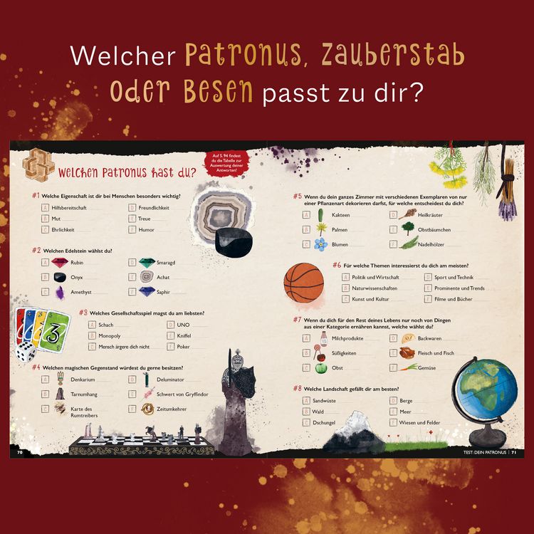 Produktbild: Der gro&szlig;e magische Haus-Test. Das inoffizielle Harry Potter Testbuch