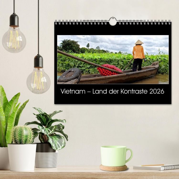 Produktbild: Vietnam &ndash; Land der Kontraste 2026 (Wandkalender 2026 DIN A4 quer), CALVENDO Monatskalender