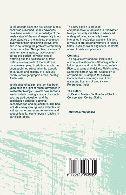 Produktbild: Biology of Fresh Waters