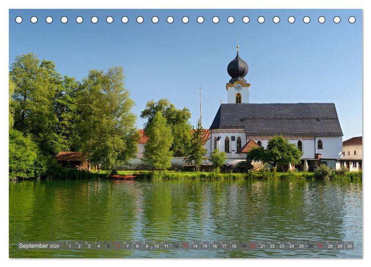 Produktbild: Traumhafter Chiemsee &ndash; Impressionen vom Bayerischen Meer (Tischkalender 2026 DIN A5 quer), CALVENDO Monatskalender