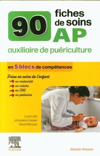 Produktbild: 90 fiches de soins pour l'auxiliaire de pu&eacute;riculture
