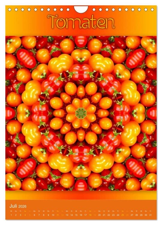 Produktbild: Kulinarische Mandalas (Wandkalender 2026 DIN A4 hoch), CALVENDO Monatskalender