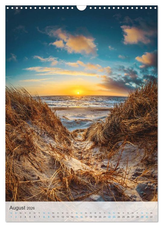 Produktbild: D&auml;nemarks Nordseek&uuml;ste - Vom Ringk&oslash;bing-Fjord bis zur Jammerbucht (Wandkalender 2026 DIN A3 hoch), CALVENDO Monatskalender