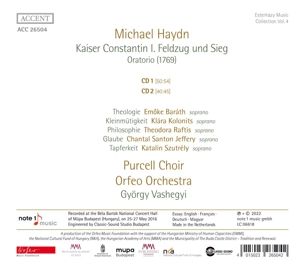 Produktbild: Michael Haydn: Emperor Constantine I's campaign an