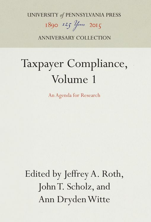 Produktbild: Taxpayer Compliance, Volume 1