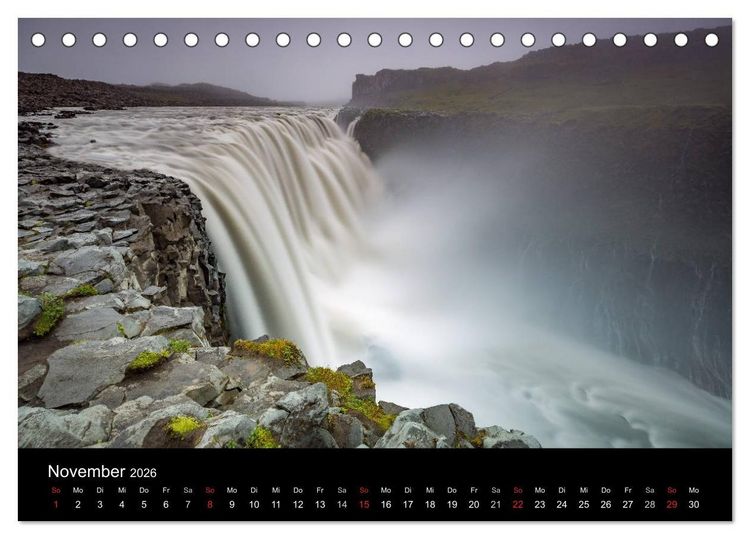 Produktbild: ISLAND - Zauber der Natur (Tischkalender 2026 DIN A5 quer), CALVENDO Monatskalender