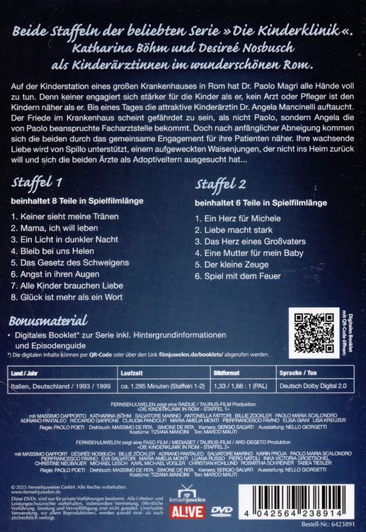 Produktbild: Die Kinderklinik in Rom / Kinder&auml;rztin Angela - Gesamtedition (Amico Mio) [7 DVDs]