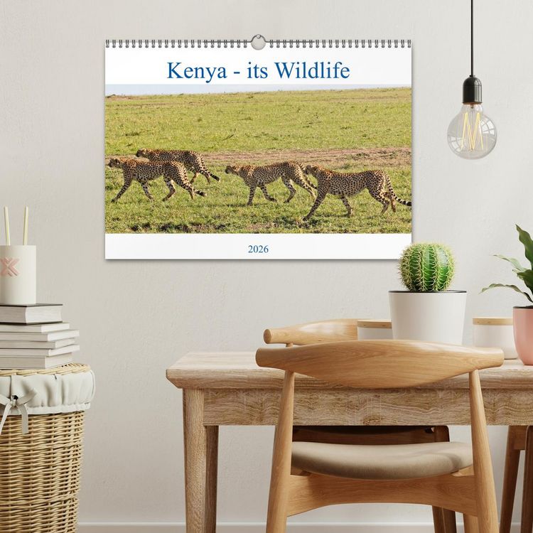 Produktbild: Kenya - its Wildlife (Wall Calendar 2026 DIN A3 landscape), CALVENDO 12 Month Wall Calendar