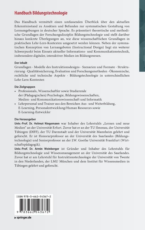 Produktbild: Handbuch Bildungstechnologie