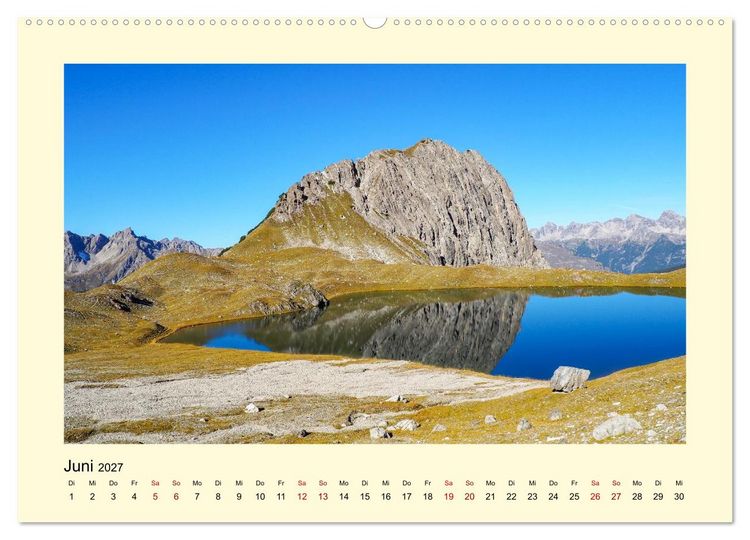 Produktbild: Lechtaler Alpen (hochwertiger Premium Wandkalender 2027 DIN A2 quer), Kunstdruck in Hochglanz
