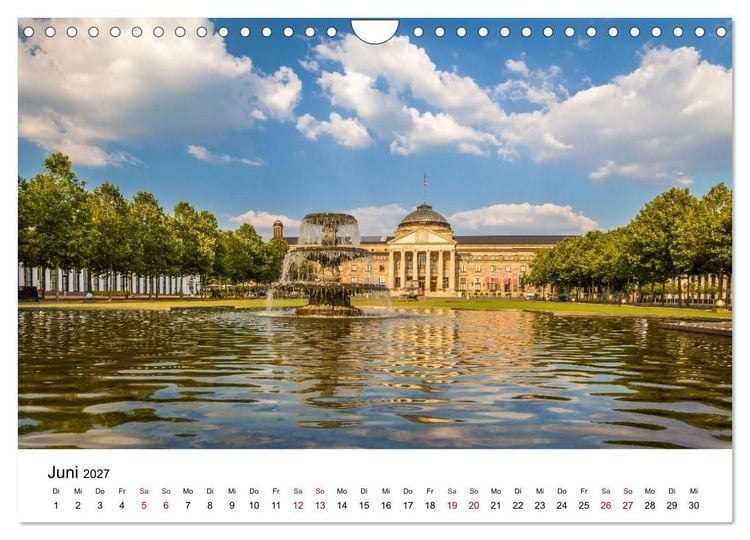 Produktbild: Wiesbadener Impressionen (Wandkalender 2027 DIN A4 quer), CALVENDO Monatskalender