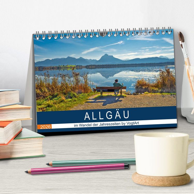 Produktbild: ALLG&Auml;U, im Wandel der Jahreszeiten. (Tischkalender 2026 DIN A5 quer), CALVENDO Monatskalender