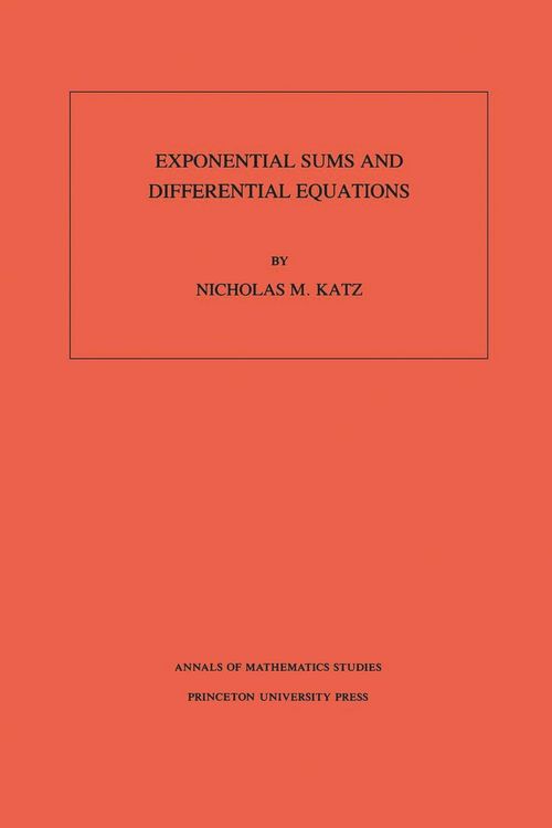 Produktbild: Exponential Sums and Differential Equations