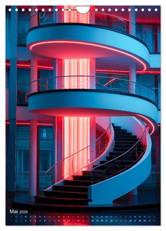 Produktbild: Treppen Architektur (Wandkalender 2026 DIN A4 hoch), CALVENDO Monatskalender