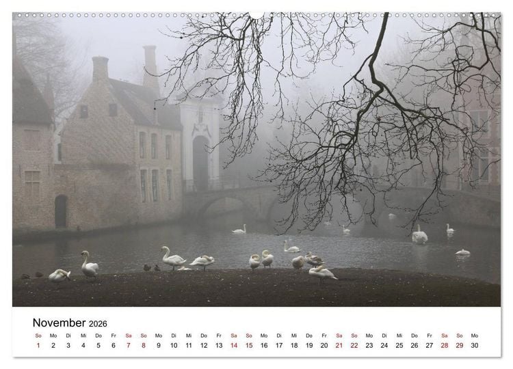 Produktbild: Br&uuml;gge - Eine mittelalterliche Stadt (Wandkalender 2026 DIN A2 quer), CALVENDO Monatskalender