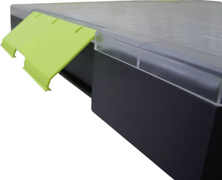 Produktbild: VISO Sortimentskoffer (L x B x H) 375 x 70 x 425 mm Anzahl F&auml;cher: 21 feste Unterteilung Inhalt 1 St.