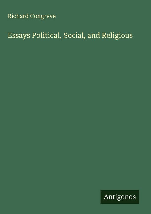 Produktbild: Essays Political, Social, and Religious