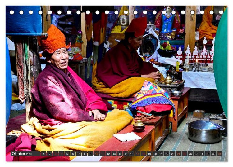 Produktbild: Ladakh - Zanskar (Tischkalender 2026 DIN A5 quer), CALVENDO Monatskalender