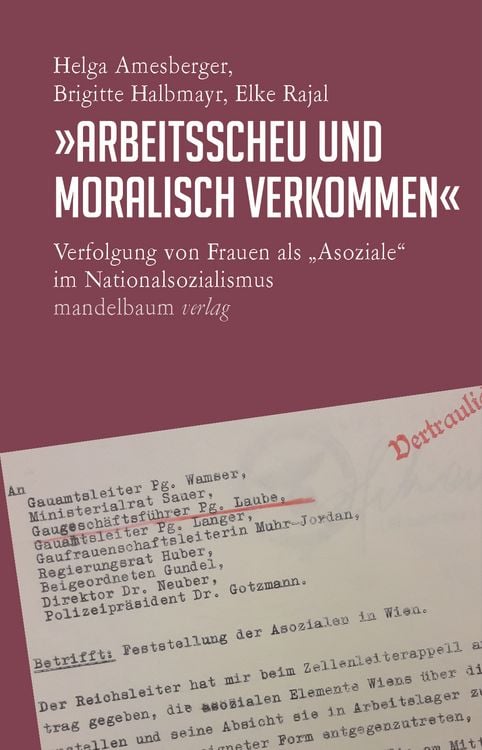 Produktbild: &raquo;Arbeitsscheu und moralisch verkommen&laquo;