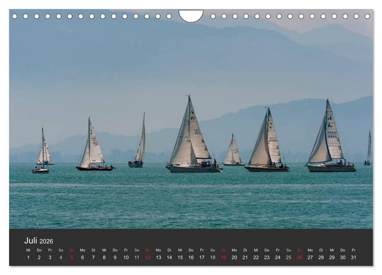 Produktbild: Segelboote auf dem Bodensee (Wandkalender 2026 DIN A4 quer), CALVENDO Monatskalender