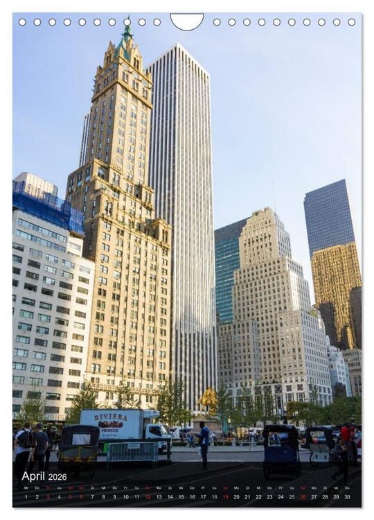 Produktbild: New York Wolkenkratzer (Wandkalender 2026 DIN A4 hoch), CALVENDO Monatskalender