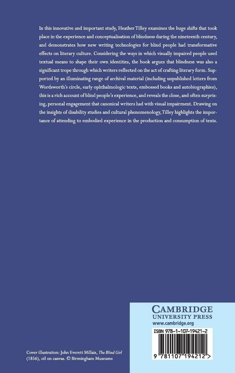 Produktbild: Blindness and Writing
