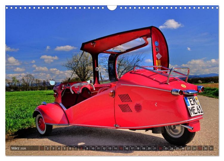 Produktbild: Messerschmitt KR 200 Kabinenroller (Wandkalender 2026 DIN A3 quer), CALVENDO Monatskalender