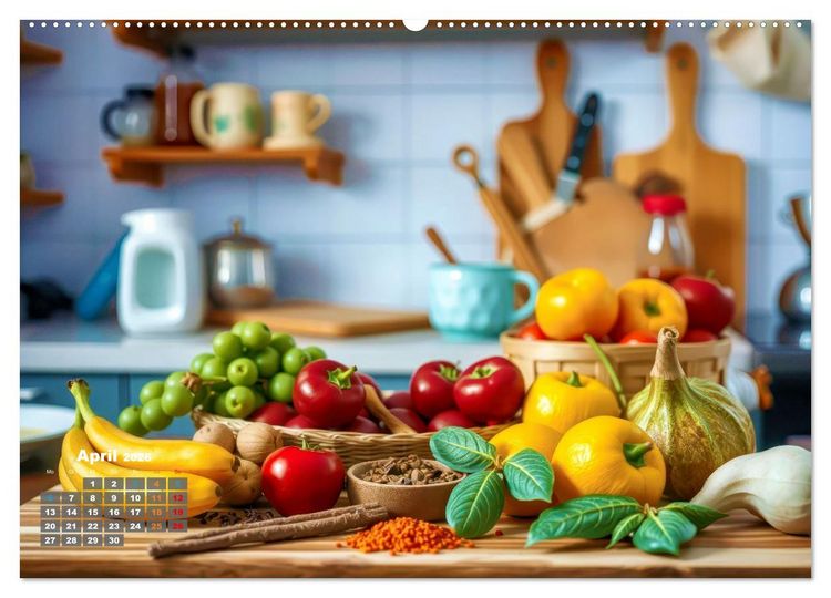 Produktbild: Stillleben aus der K&uuml;che (Wandkalender 2026 DIN A2 quer), CALVENDO Monatskalender