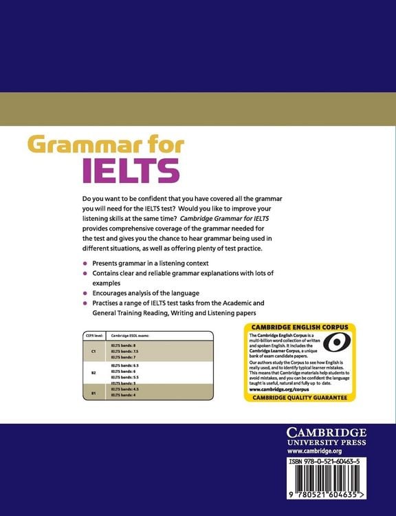 Produktbild: Cambridge Grammar for IELTS without Answers