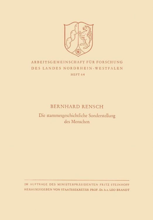 Produktbild: Die stammesgeschichtliche Sonderstellung des Menschen