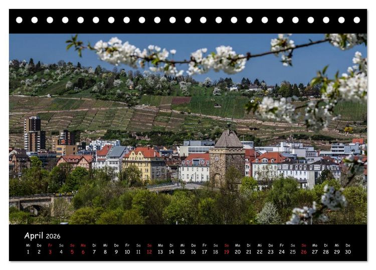Produktbild: Esslingen am Neckar - Vom Mittelalter in die Moderne (Tischkalender 2026 DIN A5 quer), CALVENDO Monatskalender