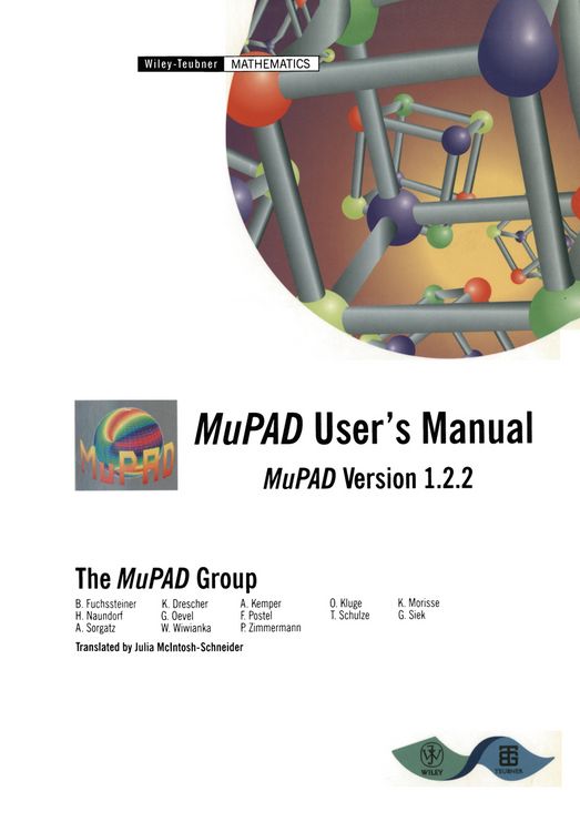 Produktbild: MuPAD User&rsquo;s Manual