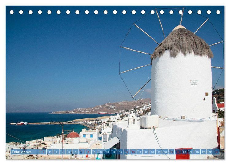Produktbild: Mein Reisetraum Griechenland (Tischkalender 2026 DIN A5 quer), CALVENDO Monatskalender