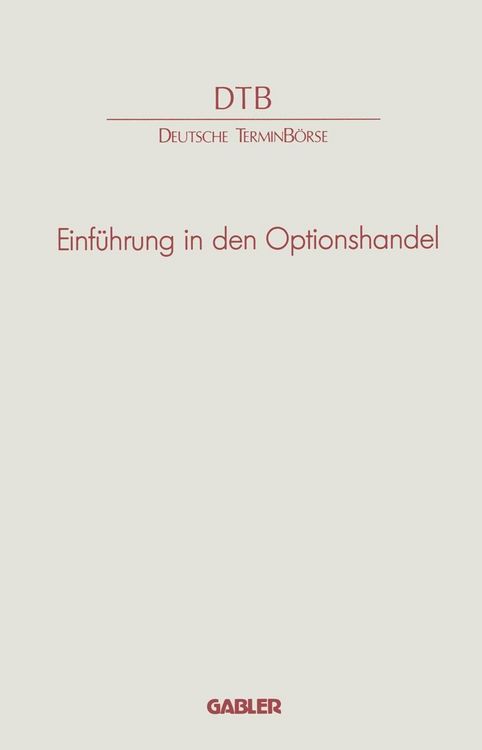 Produktbild: Einf&uuml;hrung in den Optionshandel