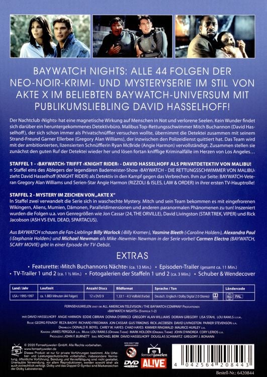 Produktbild: Baywatch Nights - Die Komplettbox: Staffeln 1-2 (Fernsehjuwelen) [12 DVDs]