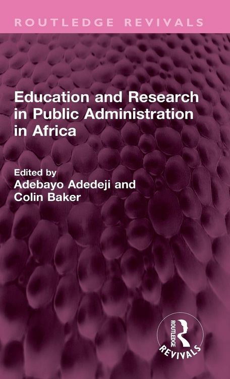 Produktbild: Education and Research in Public Administration in Africa