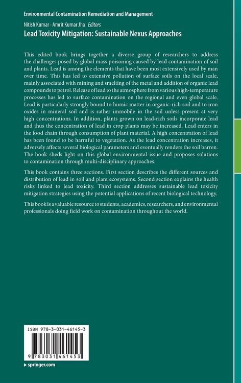 Produktbild: Lead Toxicity Mitigation: Sustainable Nexus Approaches