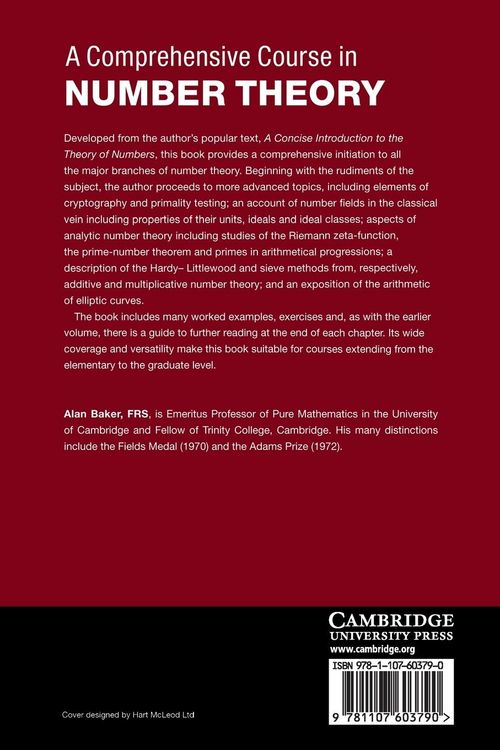 Produktbild: A Comprehensive Course in Number Theory
