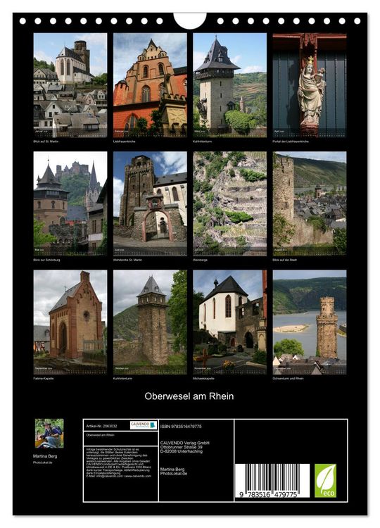 Produktbild: Oberwesel am Rhein (Wandkalender 2026 DIN A4 hoch), CALVENDO Monatskalender