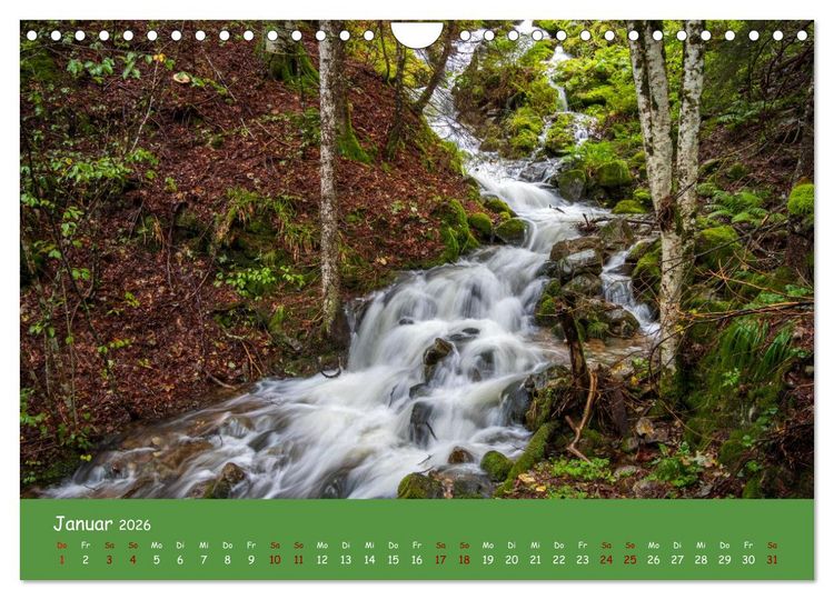 Produktbild: Wassertr&auml;ume im Schwarzwald (Wandkalender 2026 DIN A4 quer), CALVENDO Monatskalender