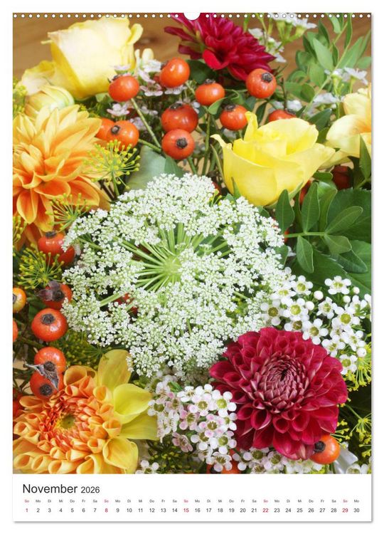 Produktbild: Verliebt in Blumen (hochwertiger Premium Wandkalender 2026 DIN A2 hoch), Kunstdruck in Hochglanz